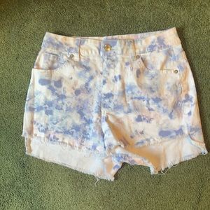 Wild Fable Purple, Pink, and White Denim Shorts